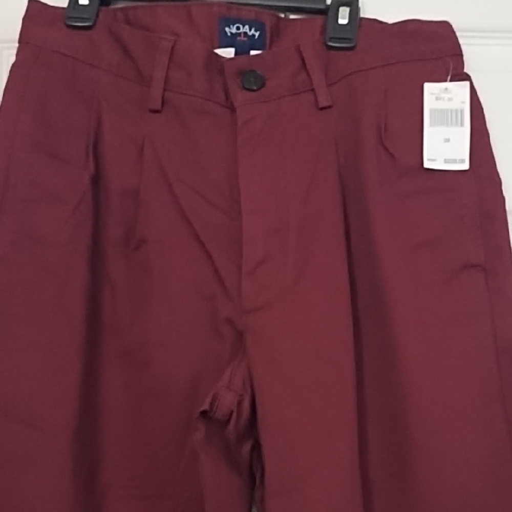 Noah Burgundy Trousers